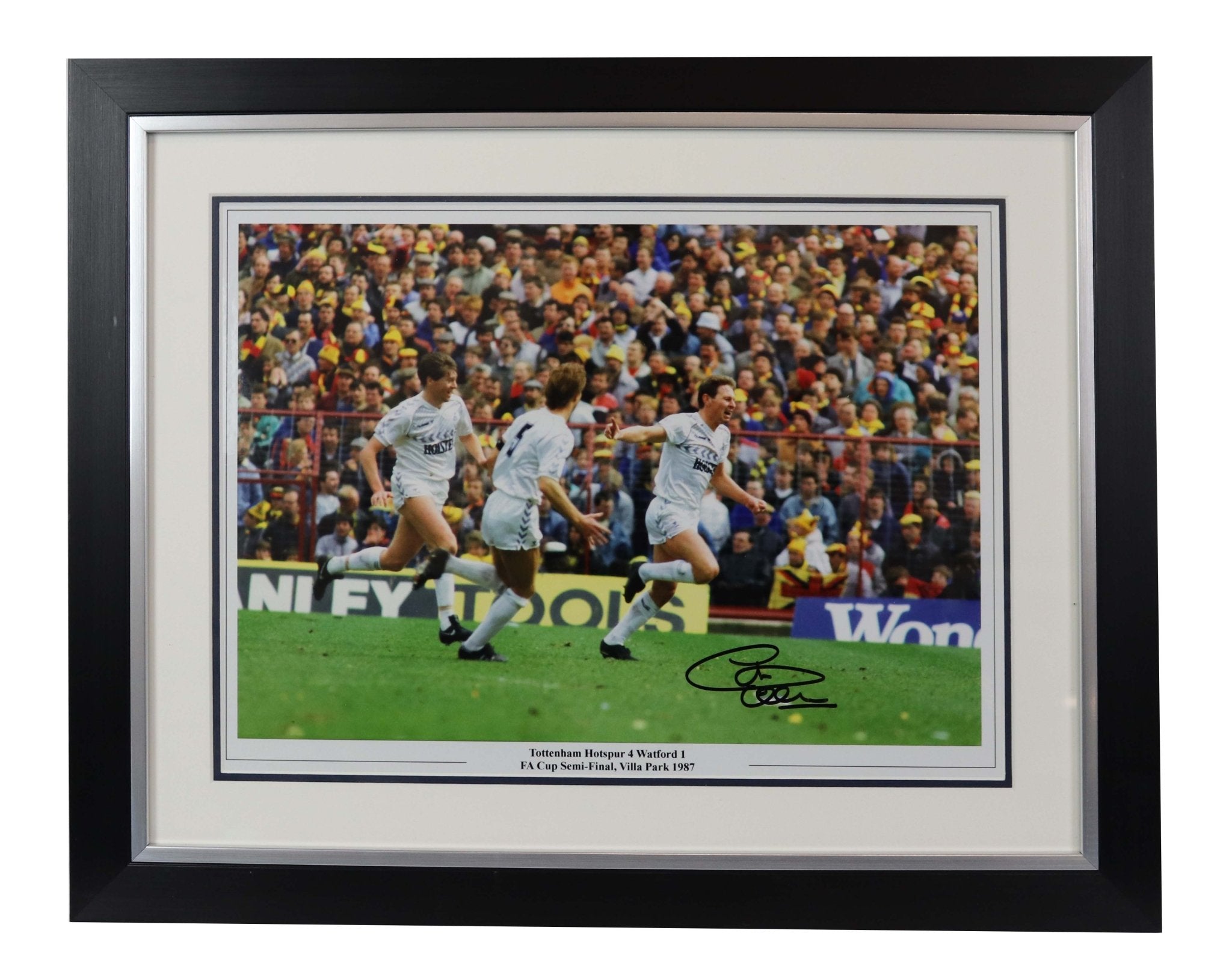 Clive Alan signed photo FA CUP semi-final, Villa park 1987 - Memorabilia Framers Shop